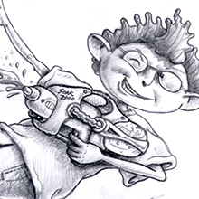 HoneyWord Character Development Sketches